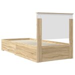 vidaXL Cadre de lit Chêne Sonoma 90 x 190 cm Bois d'ingénierie