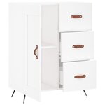vidaXL Buffet blanc 69 5x34x90 cm bois d'ingénierie
