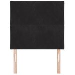 vidaXL Tête de Lit LED avec des lumières à LED Noir 100 cm Velours