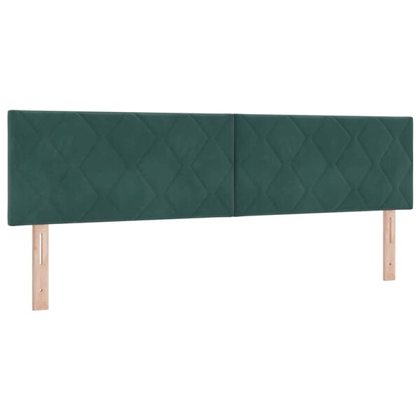 vidaXL Tête de lit Vert foncé 180 cm Velours