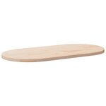 vidaXL Dessus de table 100x50x2 5 cm bois de pin massif ovale