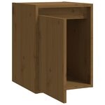 vidaXL Armoire murale Marron miel 30x30x40 cm Bois de pin massif