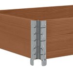 vidaXL Jardinière marron 150x50 cm bois massif de pin