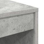vidaXL Bureau avec Rangement Gris Béton Bois d'Ingénierie