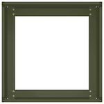 vidaXL Jardinière vert olive 40x40x30 cm acier
