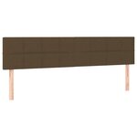 vidaXL Sommier à lattes de lit matelas et LED marron foncé 120x190 cm