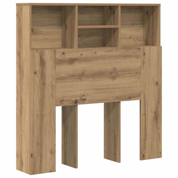 vidaXL Cabinet de Tête de Lit Chêne artisanal 100 x 19 x 103 5 cm