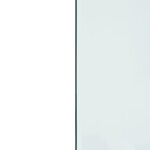 vidaXL Plaque de verre pour cheminée rectangulaire 120x50 cm