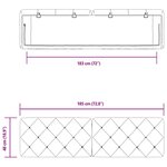 vidaXL Coussin de tête de lit bleu 180 cm velours