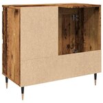 vidaXL Armoire de salle de bain vieux bois 65x33x60 cm bois ingénierie