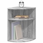 vidaXL Table d'appoint Gris Sonoma 39 7 x 39 7 x 60 cm