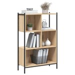 vidaXL Bibliothèque chêne sonoma 72x28x109 cm bois d'ingénierie