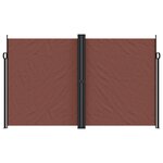 vidaXL Auvent latéral rétractable Marron 200x1200 cm