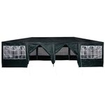 vidaXL Tente de fête Vert  Blanc 800 x 400 x 266 cm Polyester  Acier