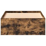 vidaXL Cadre de lit sans matelas chêne fumé 75x190 cm