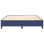 vidaXL Cadre de lit à ressorts bleu 180x200 cm tissu