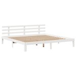 vidaXL Cadre de lit avec tiroirs sans matelas blanc 200x200 cm
