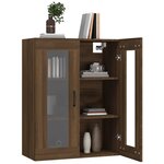 vidaXL Armoire murale suspendue Chêne marron 69 5x34x90 cm