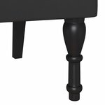 vidaXL Banc Chesterfield Noir 119.5 x 64.5 x 75 cm Cuir synthétique