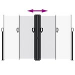 vidaXL Auvent latéral rétractable blanc 160x600 cm