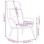 vidaXL Chaise de relaxation Taupe Similicuir daim