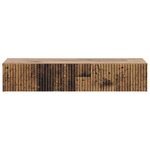 vidaXL Table d'appoint murale 87 5 x 34 5 x 17 cm Bois d'ingénierie