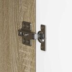 vidaXL Meuble TV Chêne Sonoma 99 x 34 5 x 50 cm Bois d'ingénierie