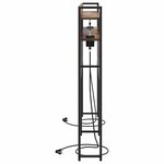 vidaXL Tête de lit avec étagère Chêne fumé 150 cm Bois d'ingénierie