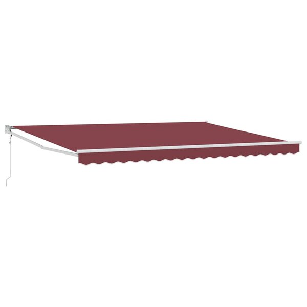 vidaXL Auvent rétractable automatique bordeaux 450x300 cm