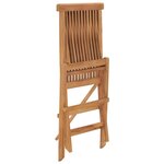 vidaXL Ensemble à dîner d'extérieur pliable 5 Pièces Bois solide de teck