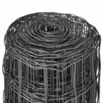 vidaXL Clôture euro Acier 10 x 1 2 m Gris