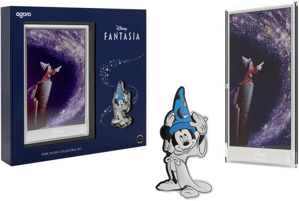 Pièce de monnaie en Argent 2 Dollars - 1 Dollar g 31.1 (1 Oz) - 5 Millésime 2025 Disney FANTASIA