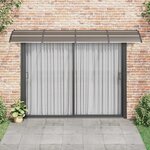 vidaXL Auvent de porte noir 350 x 100 cm en polycarbonate