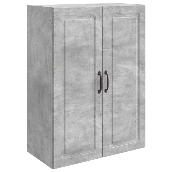 vidaXL Armoire Murale 66 x 34 5 x 90 cm Bois d'ingénierie Gris béton