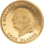 Pièce de monnaie en Or 5 Dollars g 0.5 Millésime 2024 Big City Lights SAN FRANCISCO (PRÉCOMMANDE)