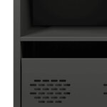 vidaXL Buffet noir 68x39x73 5 cm acier laminé à froid