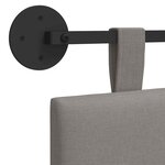 vidaXL Tête de lit suspendue Taupe Velours