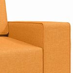 vidaXL Canapé-lit Jaune foncé 245 x 78 x 77 cm tissu