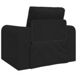 vidaXL Canapé-Lit Noir 98 x 71 x 83 cm tissu
