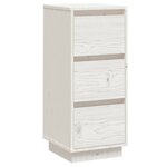 vidaXL Buffet Blanc 32x34x75 cm Bois massif de pin