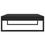 vidaXL Table basse Noir 100x100x35 cm Bois d’ingénierie