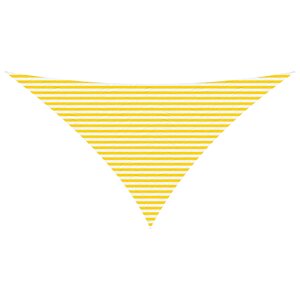 vidaXL Voile d'ombre Jaune et blanc 7 x 5 x 5 m 100   polyester Oxford