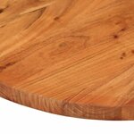vidaXL Dessus de table 140x50x2 5 cm ovale bois massif d'acacia