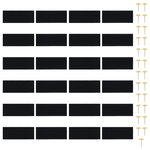 vidaXL Rideau de porte contre insectes 210x100cm 2 Pièces magnétique noir