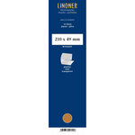 Bandes Klemmfix double soudure 210 x 49 mm pour timbres-poste. Fond - Transparent