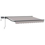 vidaXL Cadre de store manuel avec LEDs 3 x 2 5 m