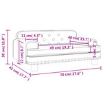 vidaXL Canapé pour enfants marron 70x45x30 cm similicuir