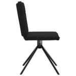 vidaXL Chaises à manger lot de 2 noir tissu