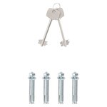 vidaXL Coffre-fort avec verrouillage Gris 31 x 35 x 50 cm Acier