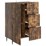 vidaXL Buffet Chêne fumé 66 x 34 5 x 91 5 cm Bois d'ingénierie